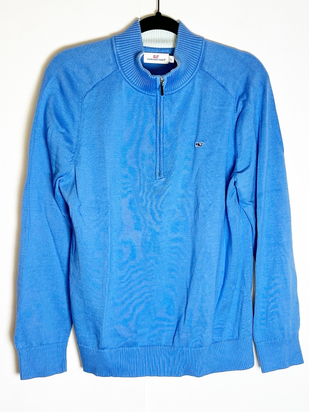 Vineyard Vines Blue Quarter Zip Sweater Size XL